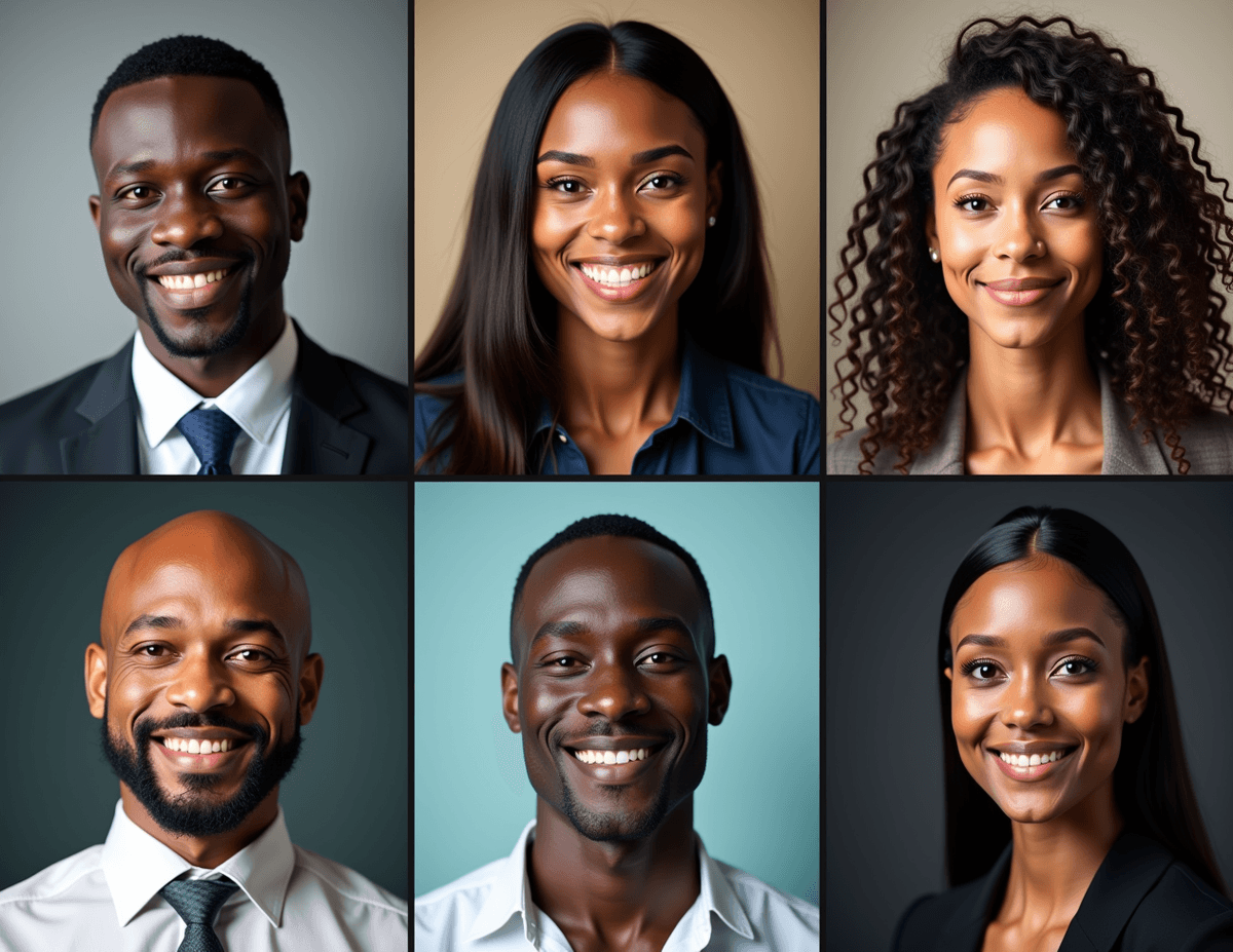 Professional AI headshots for Black professionals