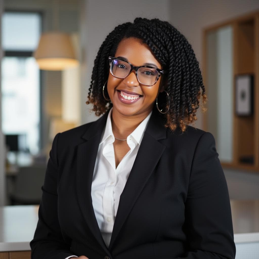 Professional headshot transformation